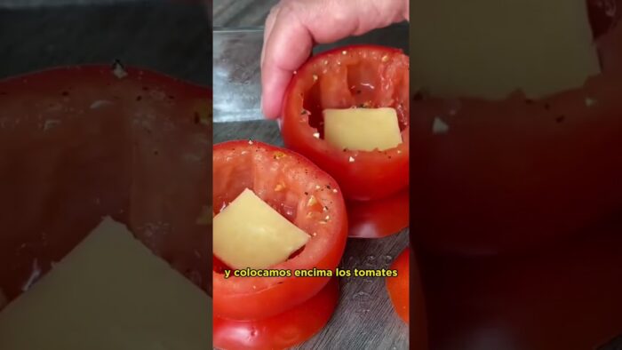 🍅❤️¡Impresiona a tus invitados con nuestros Tomates Rellenos! #tomatesrellenos #receta