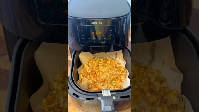 बिना तले क्रिस्पी “चना ज़ोर गरम”High Protein Snacks in Air Fryer 🔥#shorts